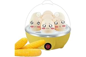 FANELOD Egg Cooker, Boiled Egg Cooker, Electric Egg Boiler, Household Hard Boiled Egg Maker with 2 Layers, Multifunctional Rapid Egg Steamer with Auto Shut Off for Hard Boiled Eggs Vegetables and Dumplings