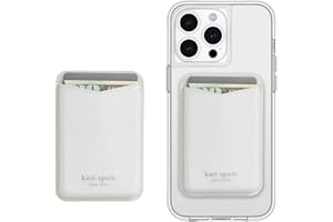 Kate Spade New York Magnetkartenhalter - Kompatibel mit MagSafe - Weißer Glitzer