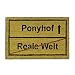 Produktbild Relaxdays Fußmatte Kokos Motiv PONYHOF 40 x 60 cm Kokosmatte mit rutschfester PVC Unterlage Fußabtreter aus Kokosfaser als Schmutzfangmatte und Sauberlaufmatte Fußabstreifer für Außen und Innen, braun