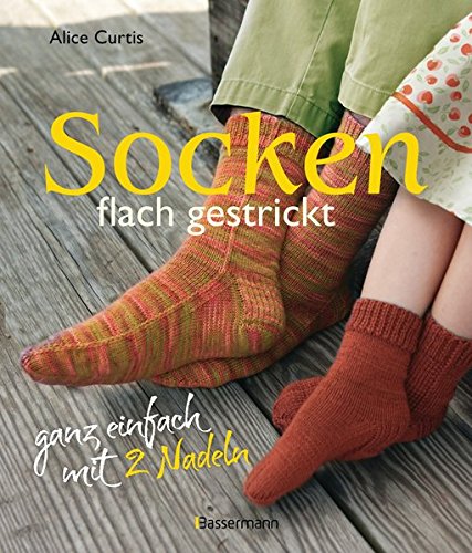 Socken flach gestrickt: ganz einfach mit 2 Nadeln