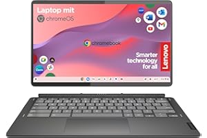 ‎LENOVO Lenovo Chromebook IdeaPad Duet 5 2-in-1 Tablet | 13,3" Full HD Touch Display | Qualcomm Snapdragon 7c Gen 2 | 8GB RAM | Qualcomm Grafik | QWERTZ | grau | inkl. Lenovo USI Pen, dunkelgrau, inkl. Stift