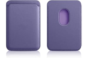 XUKZIMA Tarjetero magnético para móvil, tarjetero de piel sintética.