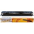 XForm 1U 24 port Cable Manager Rack Mount Horizontal Duct Raceway for 19" Server Rack | 24 Port Plastic Cable Manager with removeable Top Cover