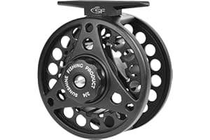 SF SF-001 Grande Arbor Fly Fishing Reel con Corpo in Lega di Alluminio 3/4wt 5/6wt 7/8wt Die Cast Pre-Loaded Fly Reel con Linea Combo per Trota Bass Carp Luccio Panfish