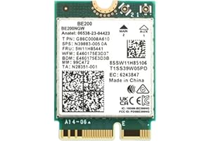 Pojedehy BE200 WIFI 7 Wireless Wifi Card WiFi 6E BE200NGW Bluetooth 5.4 802.11AX Tri-Band M.2 NGFF Network Adapter Easy to Use