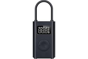 KUKUPOW Mi Mijia Elektrische Luftpumpe 2, Tragbarer Luftkompressor mit integrierter LED-Lampe und Zubehör, 6 Aufblasmodi Mini Kompressor 150 PSI 2000mAh Akku für Auto, Fahrrad, Motorrad, Roller, Ballon