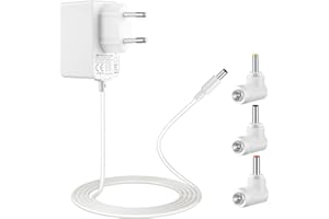 ‎TONTON Zasilacz sieciowy do Philips Avent niani kabel do ładowania 2 m, zasilacz 6 V 2 A 1 A 0,5 A ładowarka do SCD501/00, SCD503/26, SCD723/26, SCD560, DECT niania elektroniczna dla niemowląt, SCD505