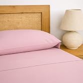 TRAMAS+ Sheets 140 x 190 / 200 cm 100% Cotton, Soft and Breathable, 4 Piece Sheet Set, Fitted Sheet, Top Sheet, 1 Pillowcase