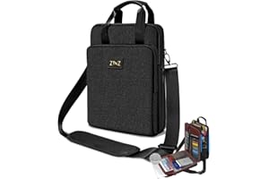 ZINZ Laptoptasche 12,3-13 Zoll Umhängetasche mit erweiterbarem Fach und Wertsachenfach