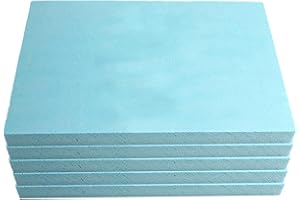 DICKLY 5 Pezzi di Pannelli in Polistirene, Blocchi Rettangolari in Schiuma per Modellismo Fai da Te E Hobby in Giardino in Miniatura, 1,5x19x29 cm