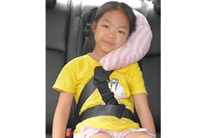 HKSICHENGKEJIUK Kids Car Travel Pillow Car Seat Belt Cushion Child Head Neck Support Pillow Baby Seat Belt Protector Toddler Neck Pillow Headrest Boys Girls Travelling Sleeping Pillow For Car Seat Pushchair Train