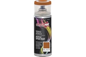 Ambro-Sol V4008023 Multipurpose Acrylic Enamel Spray Paint, Orange Brown, 400 ml