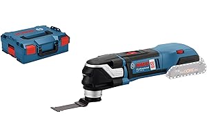 Bosch Professional 18V System découpeur-ponceur sans-fil GOP 18V-28 (angle d’oscillation : 1,4°, avec 1 lame plongeante StarlockPlus, sans batterie ni chargeur, dans L-BOXX 136)