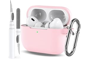 OTOPO Pink Case for Airpods Pro 3 Gen Case Cover for GILR Women, Compatible Airpods Pro 3rd Generation Case, Soft Silicone Apple iPod Pro 3 Protective Cover Skin with Keychain Cleaner Pen, Pink