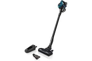 ‎BOSCH Bosch Akku-Staubsauger Unlimited 6 BKS6111P, kabelloser Handstaubsauger, beutellos, leicht, Hygiene-Filter, 10 Jahre Motorgarantie, hohe Saugleistung, Lange Laufzeit, alle Bodenarten, blau