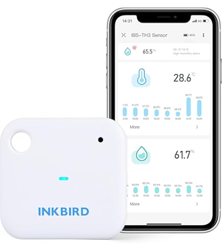 Slimme WiFi Thermometer Hygrometer - Digitale Temp en Vocht Sensor met