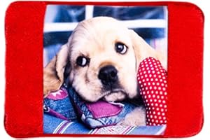 STERGAR Nataluna Borsa Acqua Calda Elettrica Cucciolo In Morbido Tessuto, Scaldamani Imbottito Con Sistema A Risparmio Energetico e Ricarica Rapida, Utile Per Riscaldarsi A Lungo E Alleviare Dolori