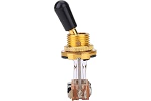 DILWE Interruptor de palanca de 3 vías para guitarra eléctrica estilo LP (dorado) Accesorios para guitarra eléctrica