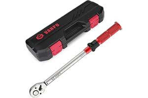 VANPO Chiave Dinamometrica 1/2'', 20-220 Nm Auto e Moto Chiavi Dinamometriche Manutenzione Set, Precisione ± 3%, 72 Denti, Clic Chiave Dinamometrica per Auto, Moto