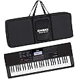 Casio CT-X700 61-Key Touch Sensitive Portable Keyboard with Carry Case (Black)
