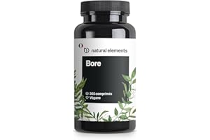 NATURAL ELEMENTS Bore pur – haute dose de 3 mg de bore par comprimé – 365 comprimés – végane, naturel – produit et soigneusement contrôlé en laboratoire en Allemagne