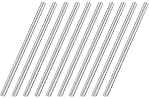 VictorsHome 4mm x 100mm 304 Stainless Steel Round Rod, Metal Solid Shaft Lathe Bar Stock for Model Car DIY Crafts 10pcs