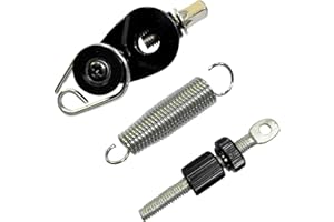 Amagogo Molla Tendicatena del Pedale Set Molla per Parti di Ricambio Fai-da-Te per Grancassa, Nero