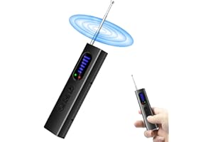 TANGMI Rilevatore Microspie, Dispositivo Nascosto e GPS Tracking Anti-Spy Microspia con Rilevamento del Campo Magnetico e Allarme Antifurto Rilevatore Telecamere Nascoste modalità Suono e Vibrazione