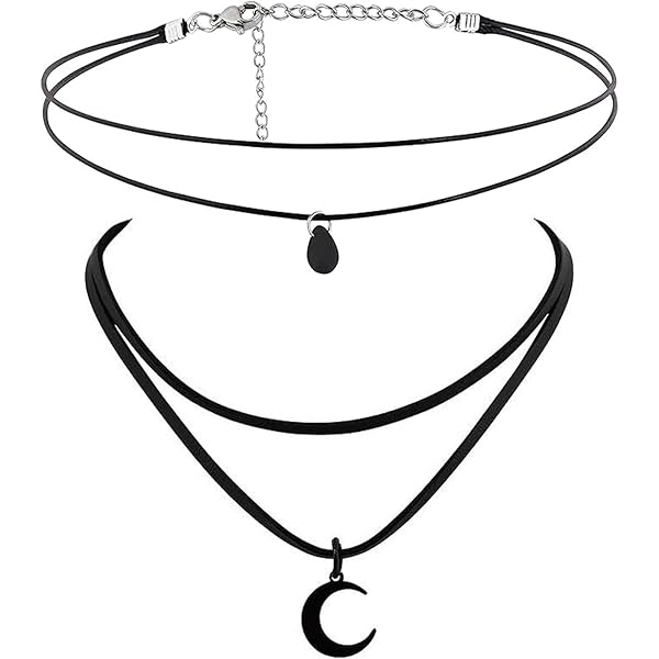 FOCALOOK Halsketting voor dames en heren, dunne ketting, 2 mm, roestvrij staal, vervangende ketting voor hanger, zilver/zwart/goud/roze, lengte 45-70 cm, stalen ketting met geschenkdoos, 40cm(16