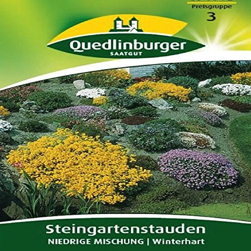 Preisvergleich Produktbild Steingartenstauden Niedrige Mischung / Winterhart - Mitte März – Oktober im 2. Jahr