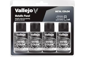 VALLEJO Set di colori, finitura metallica, diversi