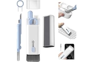 BIGCHEER 7 en 1 Nettoyeur airpods Kit de Nettoyage Clavier kit Nettoyage iphone Ordinateur pc Laptop Outil Brosse Pinceaux Nettoyant Ecran pour airpods iphone ipad Ecouteur Téléphone Caméra