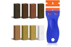 PENRITER Kit Riparazione Parquet di 8 Colori, Kit Riparazione Legno per Legno Ripara Graffi Macchie Buco Parquet, Set di Riparazione per Pavimenti in PVC per Legno Piastrelle Parquet Laminato Vinile