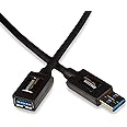 Amazon Basics Cavo prolunga USB-A 3.0 maschio a femmina, 2 m, Nero