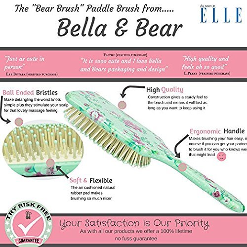 Haarbürste von Bella and Bear, diese Bear-Bürste ist die beste Paddlebürste für Ihr Haar. Unsere Paddelbürsten sind ideal für alle Haartypen. Unsere Paddel-Haarbürste ist ein großartiges Geschenk für Frauen. - 3