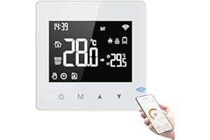 JAYRUIT Smart Thermostat, Tuya Zigbee Thermostat Temperature Controller Powered By Battery for Electric Heating