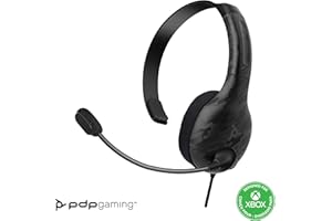 PDP LVL30 verkabelt Kopfhörer mit Single-Sided One Ear Headphone für PC, Xbox - Mac, Tablet Compatible - Noise-Cancelling Mic - Lightweight, Cool Komfort, Fine für Gaming , Schwarz Camo