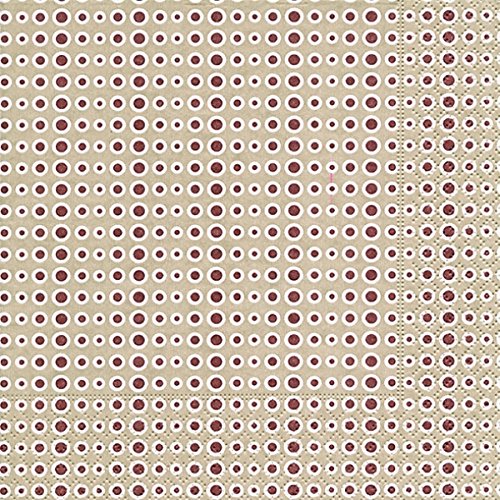 Preisvergleich Produktbild Motivserviette 33x33cm Punkte