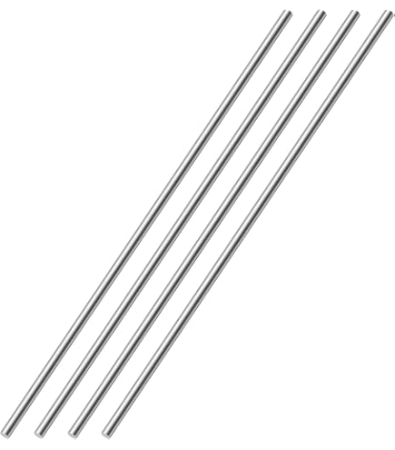 10x Edelstahl-Rundstäbe 4 Mm X 300 Mm – 304er Solide Vollstäbe Für Modellbau, DIY, Wellen Und Dekoration