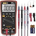 Digital Multimeter,Thsinde Auto-Ranging Digital Multimeter with Alligator Clips, AC Voltage Tester,Voltage Alert, Amp/Ohm/Volt Multi Tester/Diode and Continuity Test HZ with Backlight LCD Display