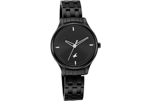 Fastrack Stunners Quartz Analog Black Dial Black Stainless Steel Strap Watch for Girls - 6248NM01