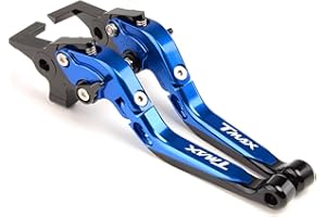 ZESIDIMO Pour TMAX 530 TMAX530 SX DX 2012-2019 TMAX 560 2020 2021 2022 2023 2024 Tech Max Leviers De Frein D'embrayage en aluminium Pour Moto (Bleu)