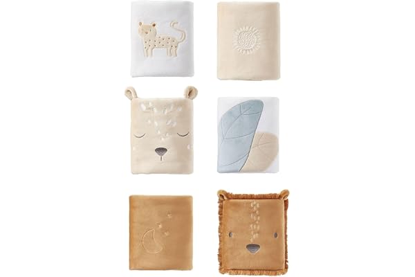 Noukie's – Protèges-Barreaux Babou & Kendi Lion – Protection Lit ou Parc Bébé – Respirant avec Fixation Scratch – Compatible Lits 60x120 et 70x140 cm – Naissance