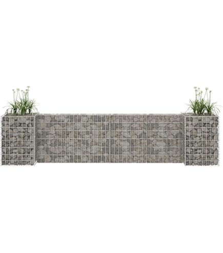 VidaXL Cestas De Gaviones 3 Uds Forma De Arco Hierro 300x50x200/220 Cm | Leroy Merlin