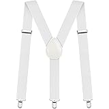 Aomig Bretelle, Bretella a Forma di Y con 3 Forte Clip, Elastici Registrabili Bretelle Uomo Donna Larghe 3.5cm, Bretelle Pant