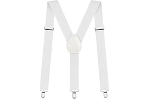 Aomig Mens Braces, Mens Suspenders with Strong Metal Clips, 3.5cm Wide Heavy Duty Suspenders for Men Women Business Wedding Casual
