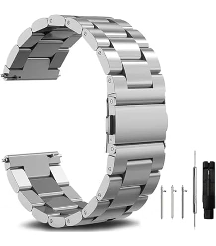 Cinturino Dell'orologio 381273 Metallo Argento 12mm - Cinturini Per Orologi In Acciaio 12mm - Cinturini Orologi In Metallo - Cinturini Per Orologi Universali - Foto 7