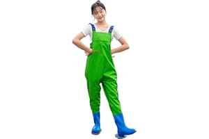 WANSIMAN Women Hunting Chest Waders With Boots,Fishing Waders With Pockets With Belt,Wading Pants Crosswater,Waterproof,Breathable,for Fly Coarse Sea Fishing,Leisure,Gardening,Outdoor Hunting