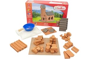 TEIFOC GERMANY Teifoc 4025 - Juego de construcción de piedra (70 piezas, para niños a partir de 6 años, arquitectura educativa)