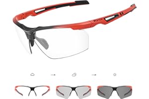 SCVCN Photochromique Lunette de Cyclisme Sport Homme Femme Transparente Vélo VTT UV400